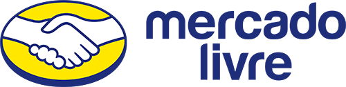 logo loja Mercado Livre na cor branca